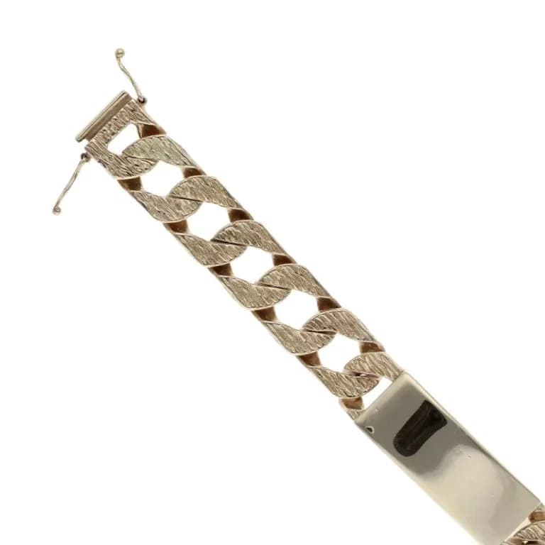 9ct Yellow Gold Curb Bracelet 8″