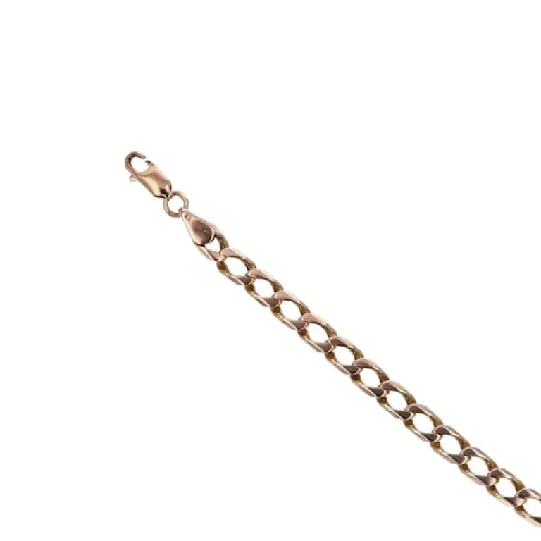 9ct Yellow Gold Curb Bracelet 8″