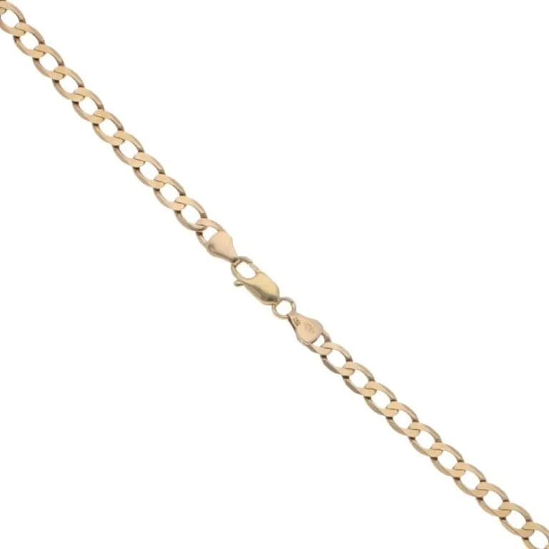 9ct Yellow Gold Curb Chain 22″