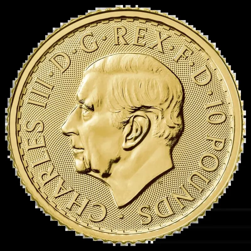 1/10 oz Britannia Charles III Gold Coin | 2023