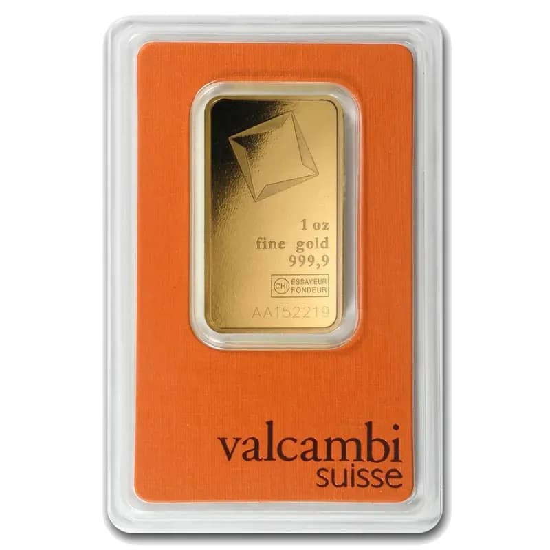 1 oz Gold Bar | Valcambi