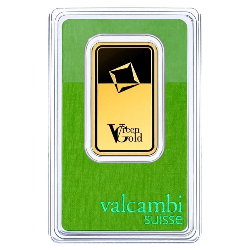 1 oz Gold Bar | Valcambi | Green Gold
