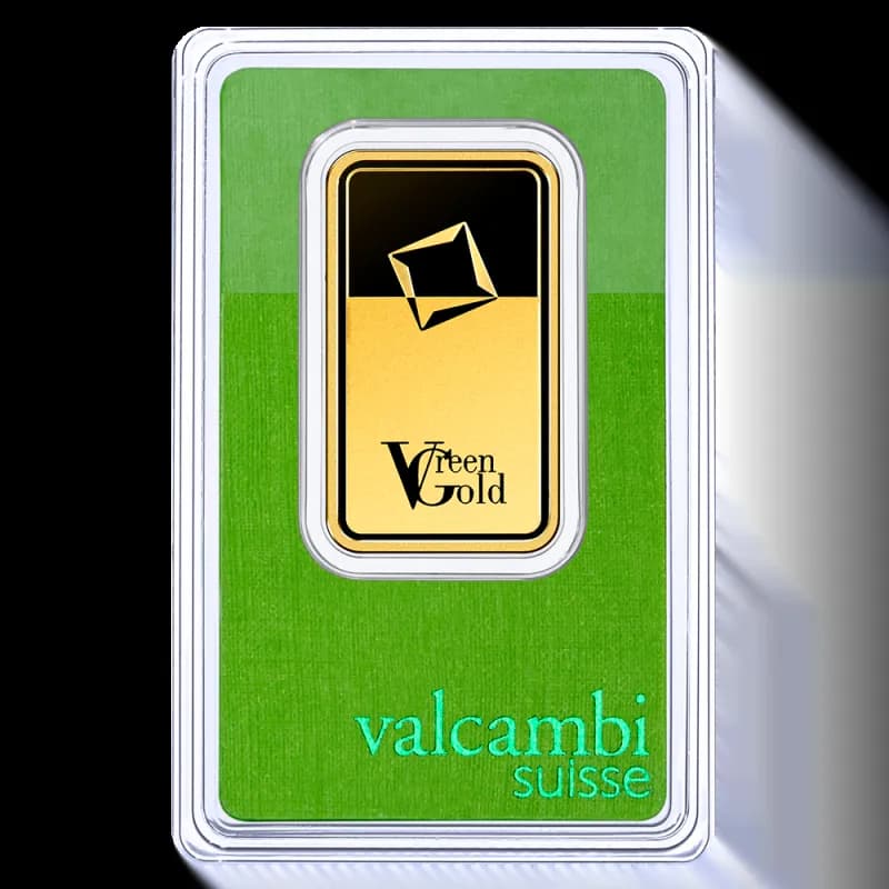 1 oz Gold Bar | Valcambi | Green Gold