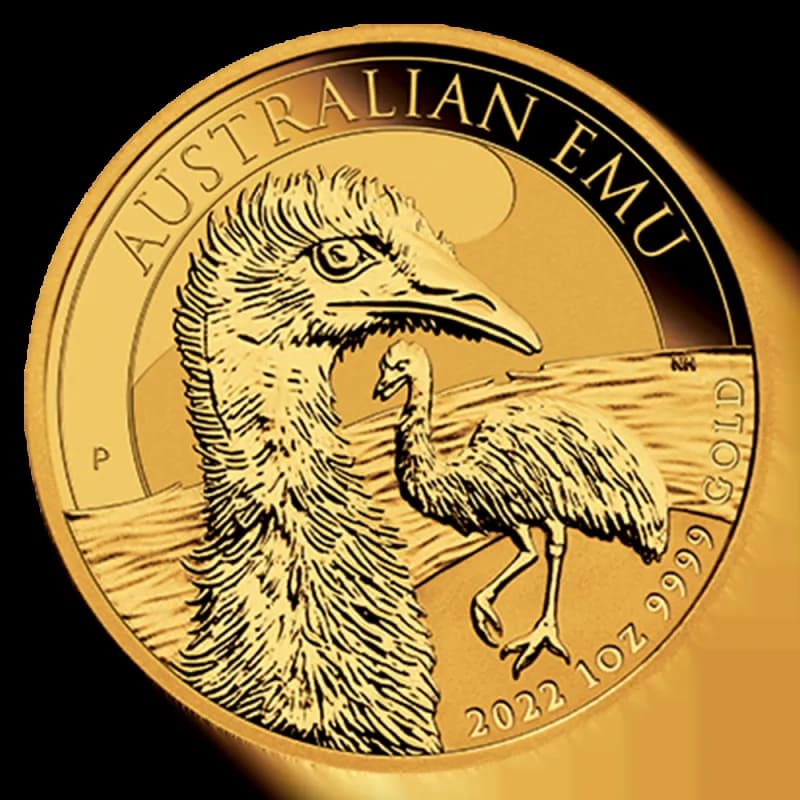 1 oz Perth Mint Emu Gold Coin | 2022