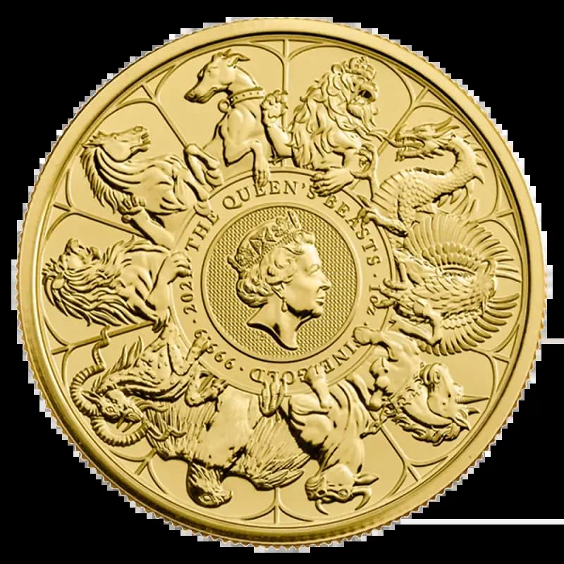 1 oz Queen’s Beasts The Completer Gold Coin (2021)