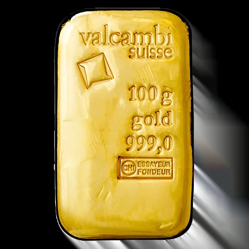 100g Gold Bar casted (Valcambi)