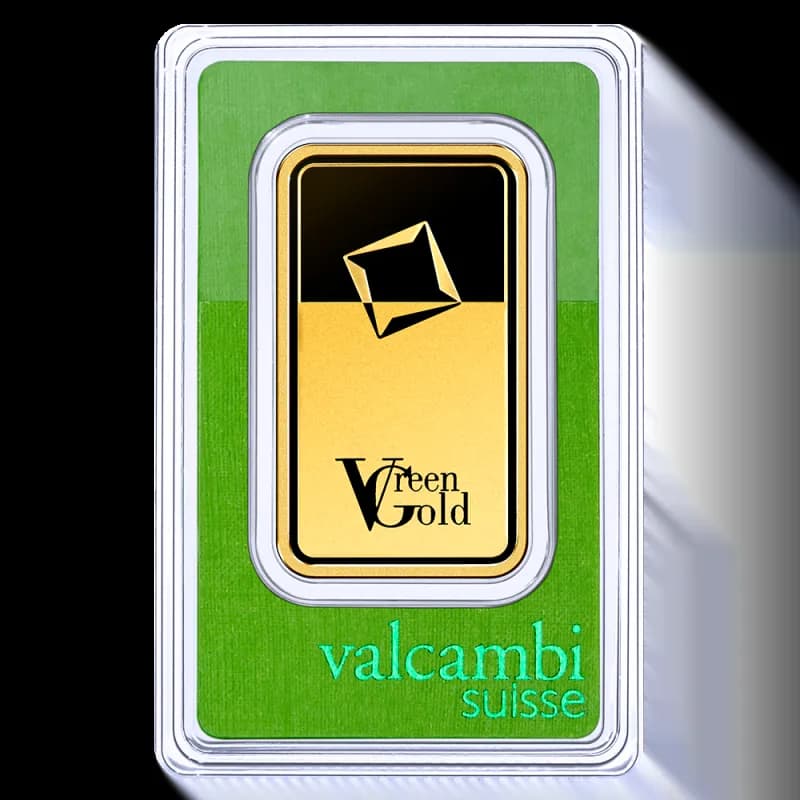 100g Gold Bar | Valcambi | Green Gold