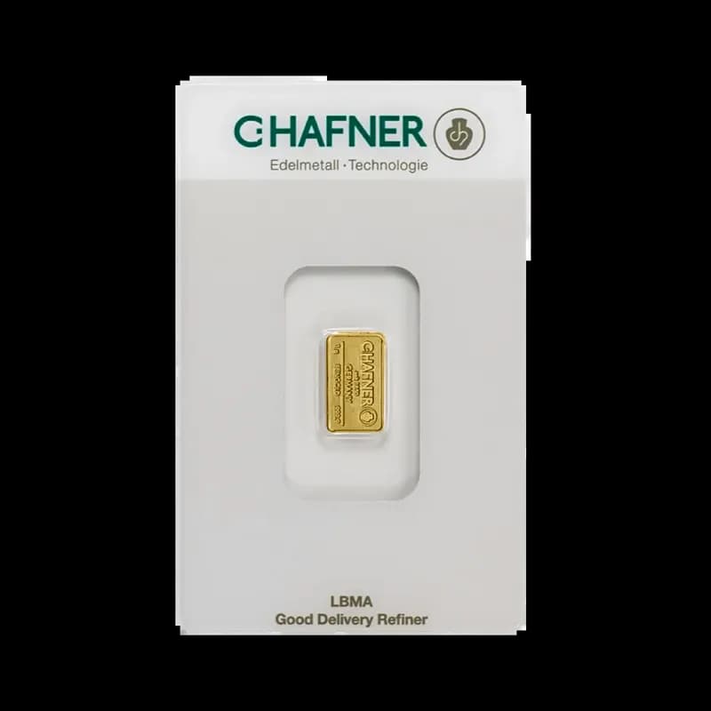 1g Gold Bar | C. Hafner