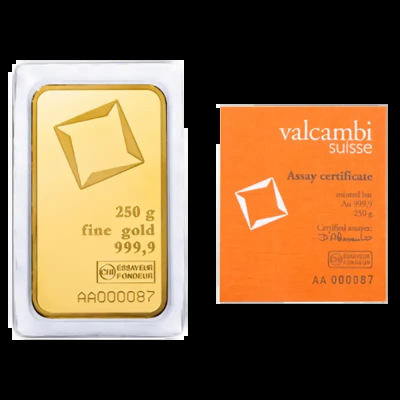 250g Gold Bar | Valcambi
