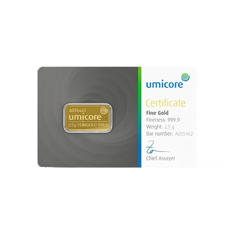 2,5g Gold Bar | Umicore