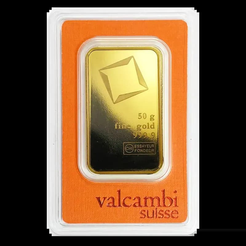 50g Gold Bar | Valcambi
