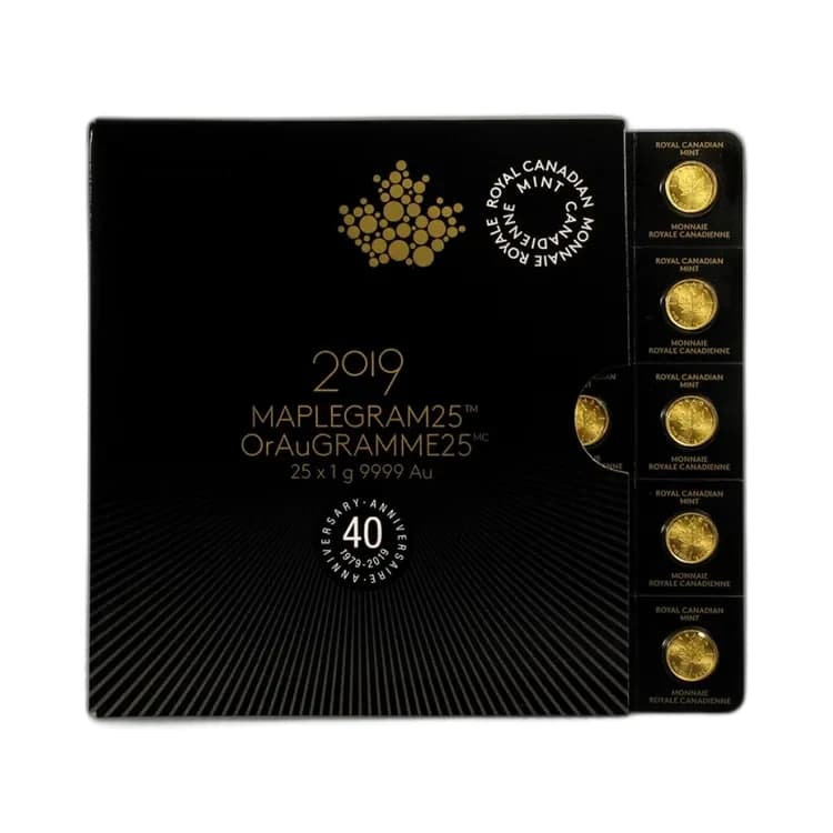 25g Maple Leaf Gold Coin Mixed Years