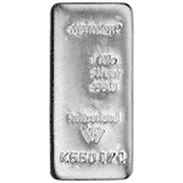Metalor 1 kg Silver Bar
