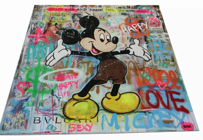 MICKEY HAPPY LIFE ACRYLIC ORIGINAL – KRISTIN KOSSI