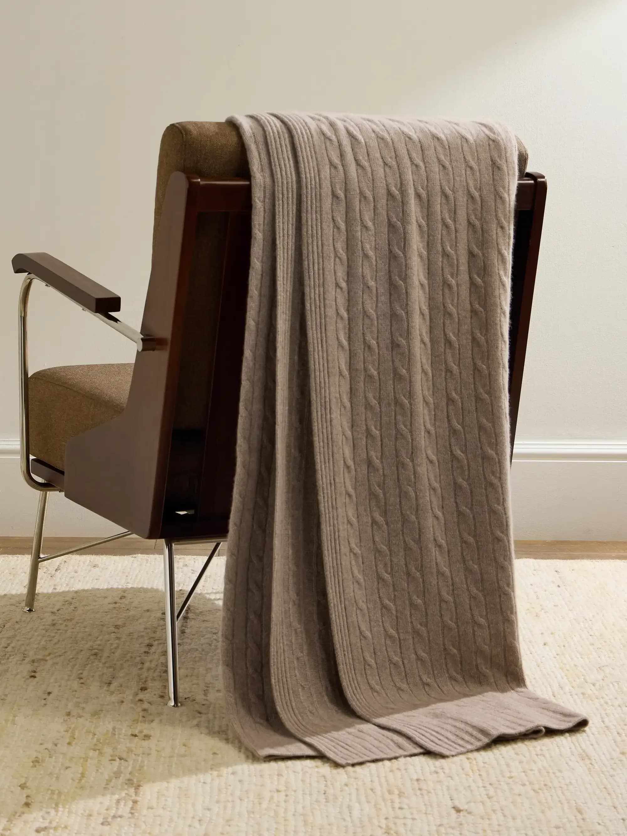 Ralph Lauren Home Cable Cashmere Throw