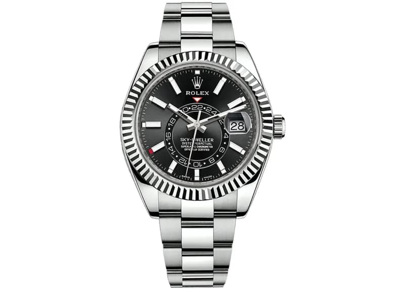 Rolex Sky-Dweller Steel & White Gold Black Dial 42mm