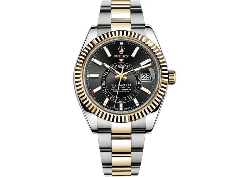 Rolex Sky-Dweller Steel & Yellow Gold Black Dial 42mm