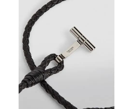 Tom Ford Braided Leather Bracelet