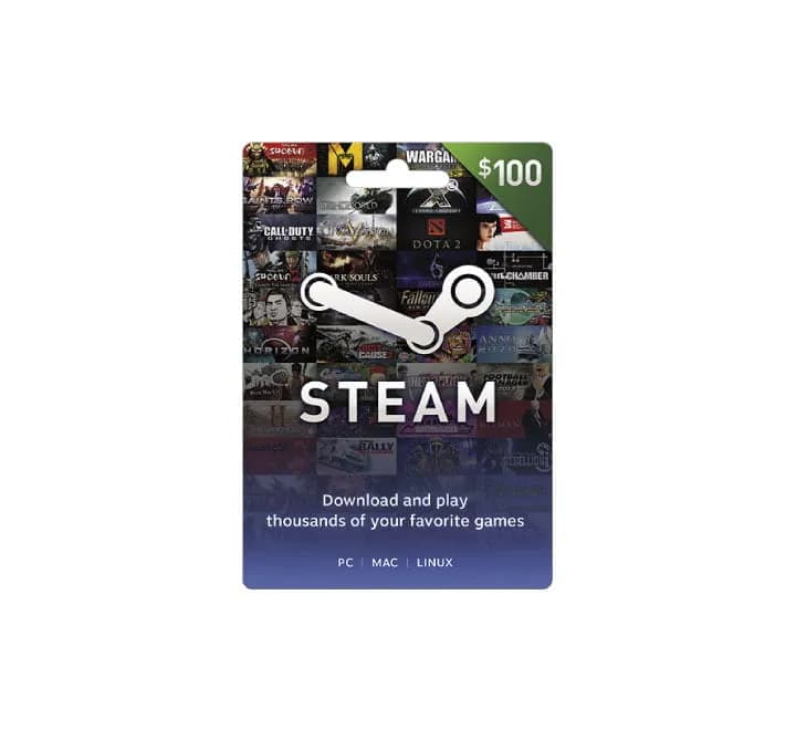 Valve – Steam $100 Wallet Gift Card – Multi