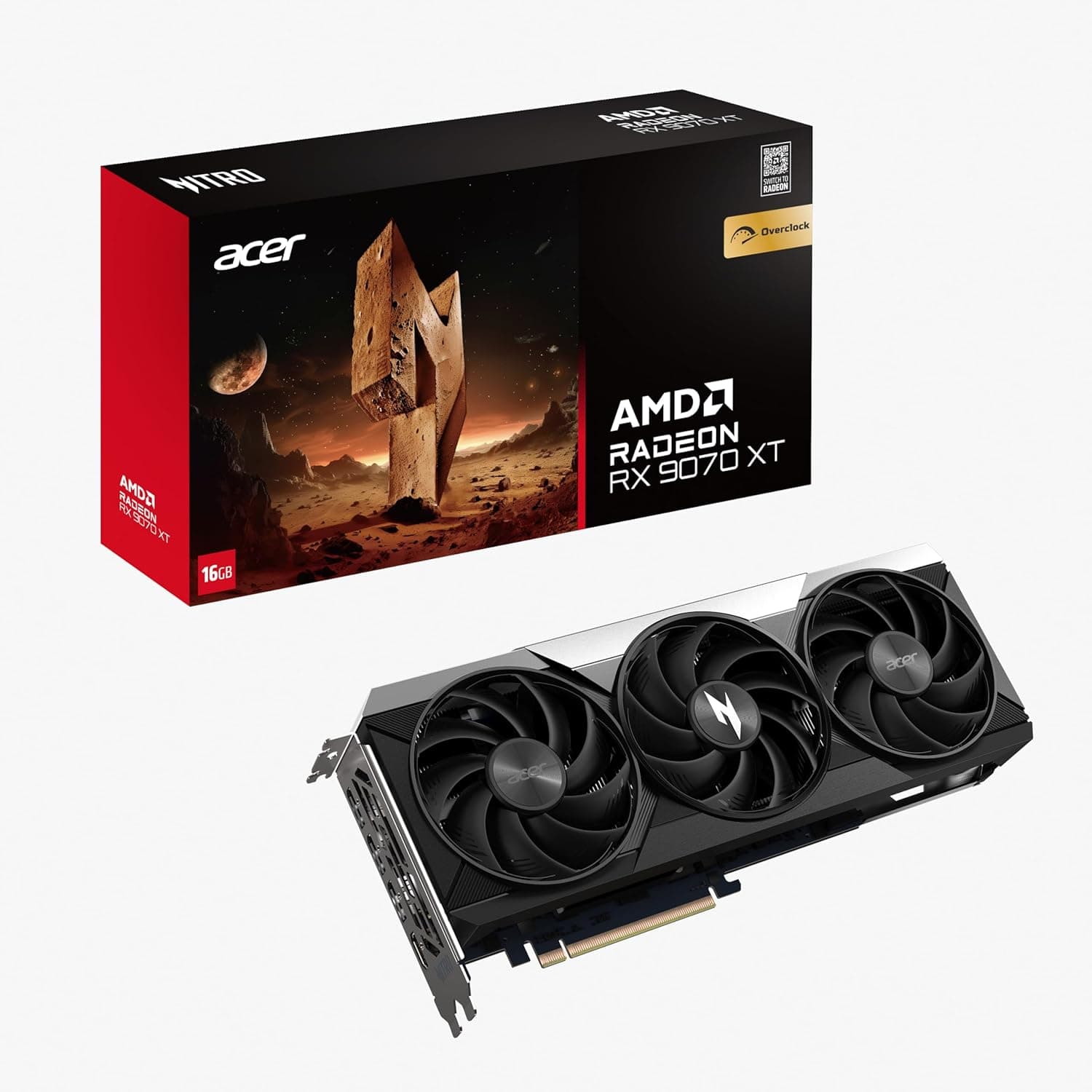 Acer Nitro Radeon RX 9070 XT OC 16GB Graphics Card