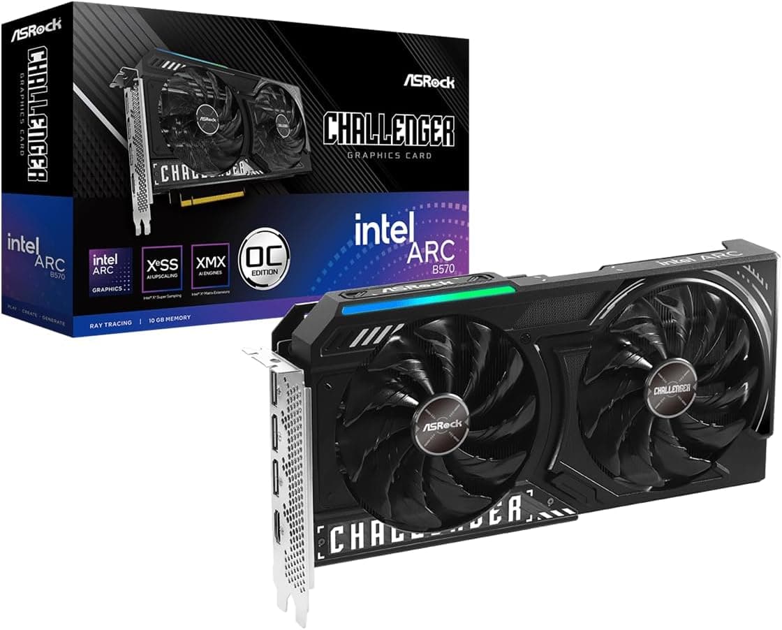 ASRock Challenger Intel Arc B570 10GB Graphics Card