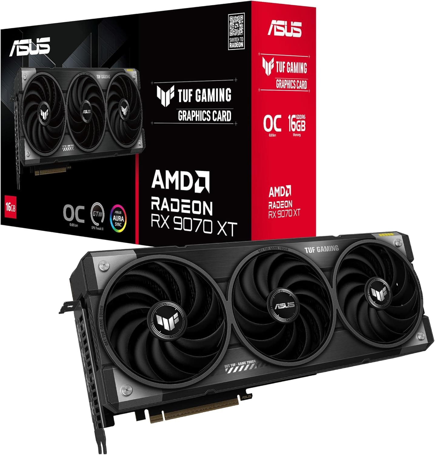 ASUS TUF Gaming Radeon RX 9070 XT 16GB Graphics Card