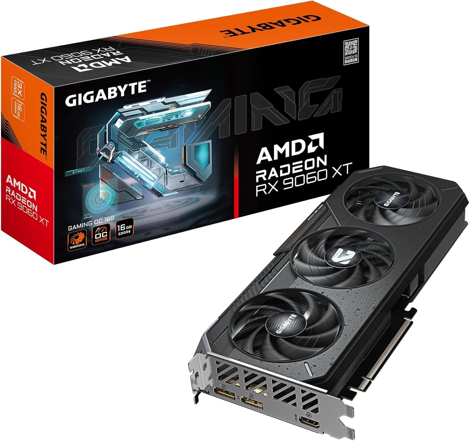 Gigabyte Radeon RX 9060 XT Gaming OC 16GB Graphics Card