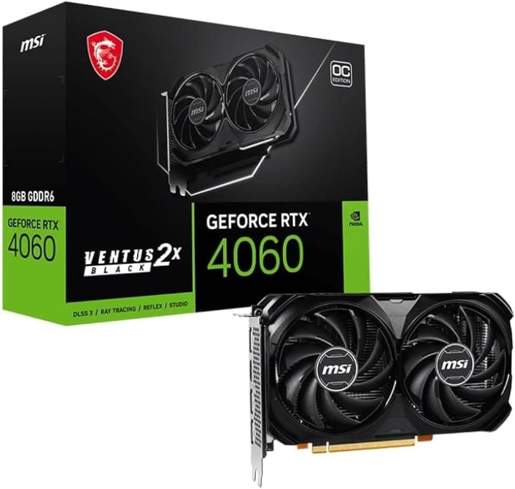 MSI GeForce RTX 4060 Ventus 2X OC 8GB Graphics Card