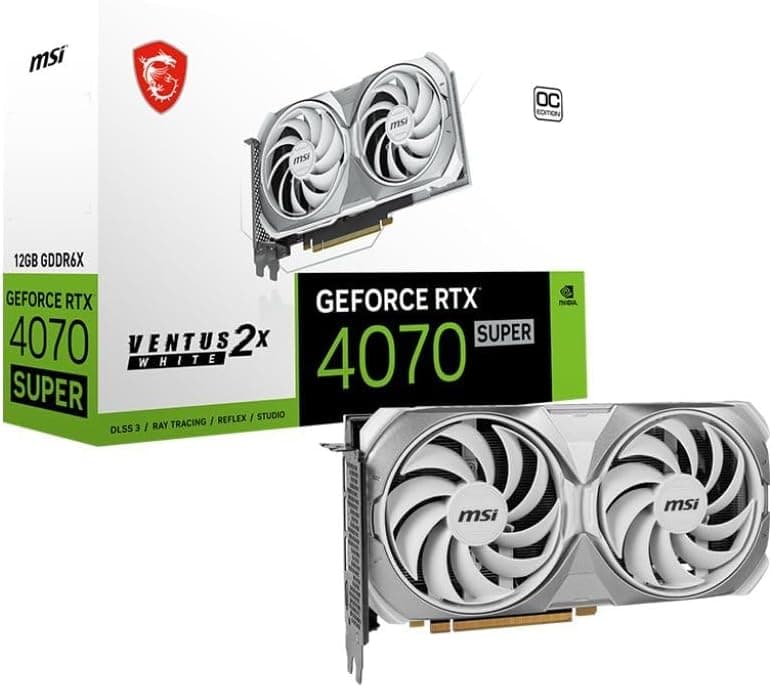 MSI GeForce RTX 4070 Super Ventus 2X 12GB Graphics Card