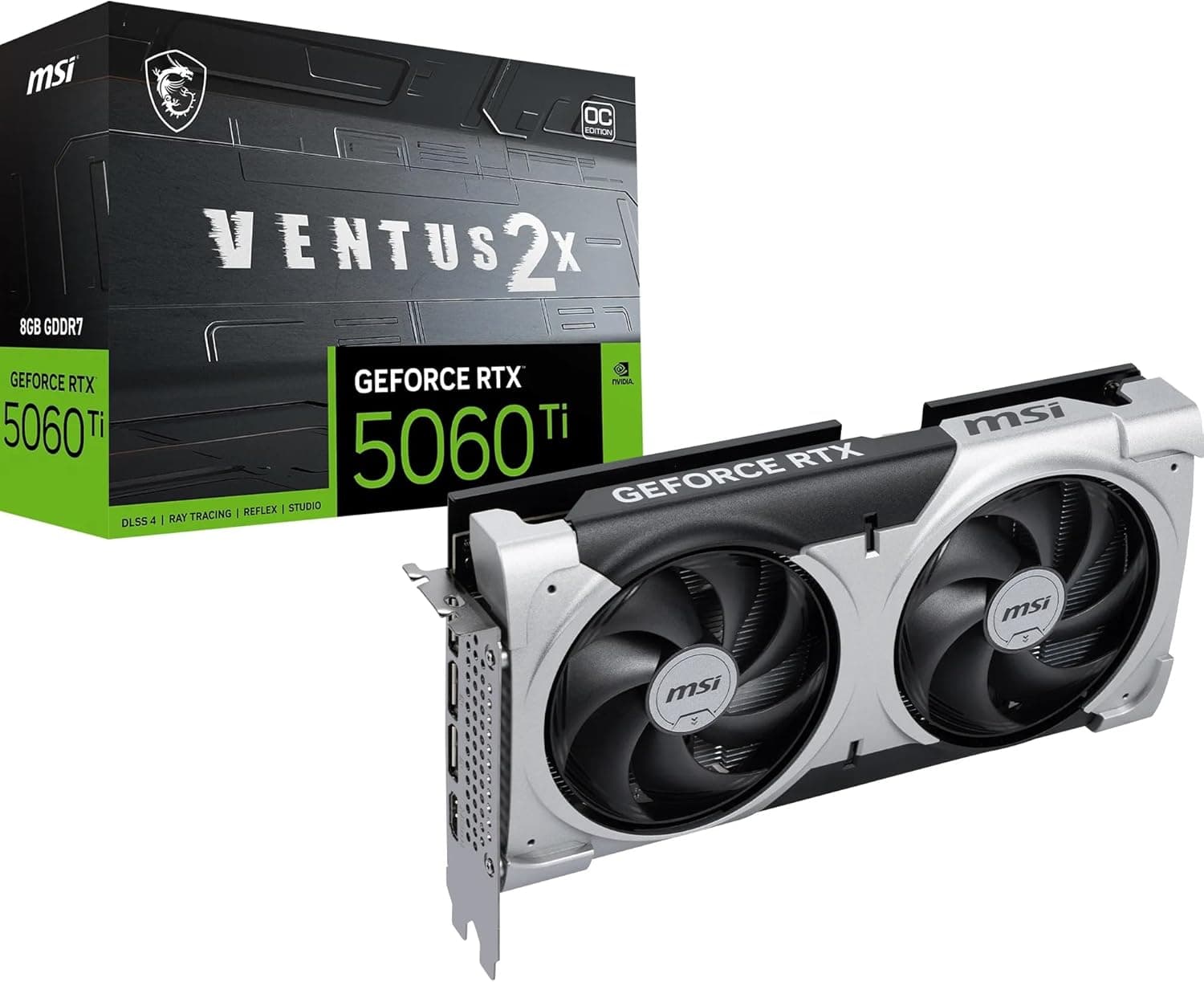MSI GeForce RTX 5060 Ti Ventus 2X 8GB Graphics Card