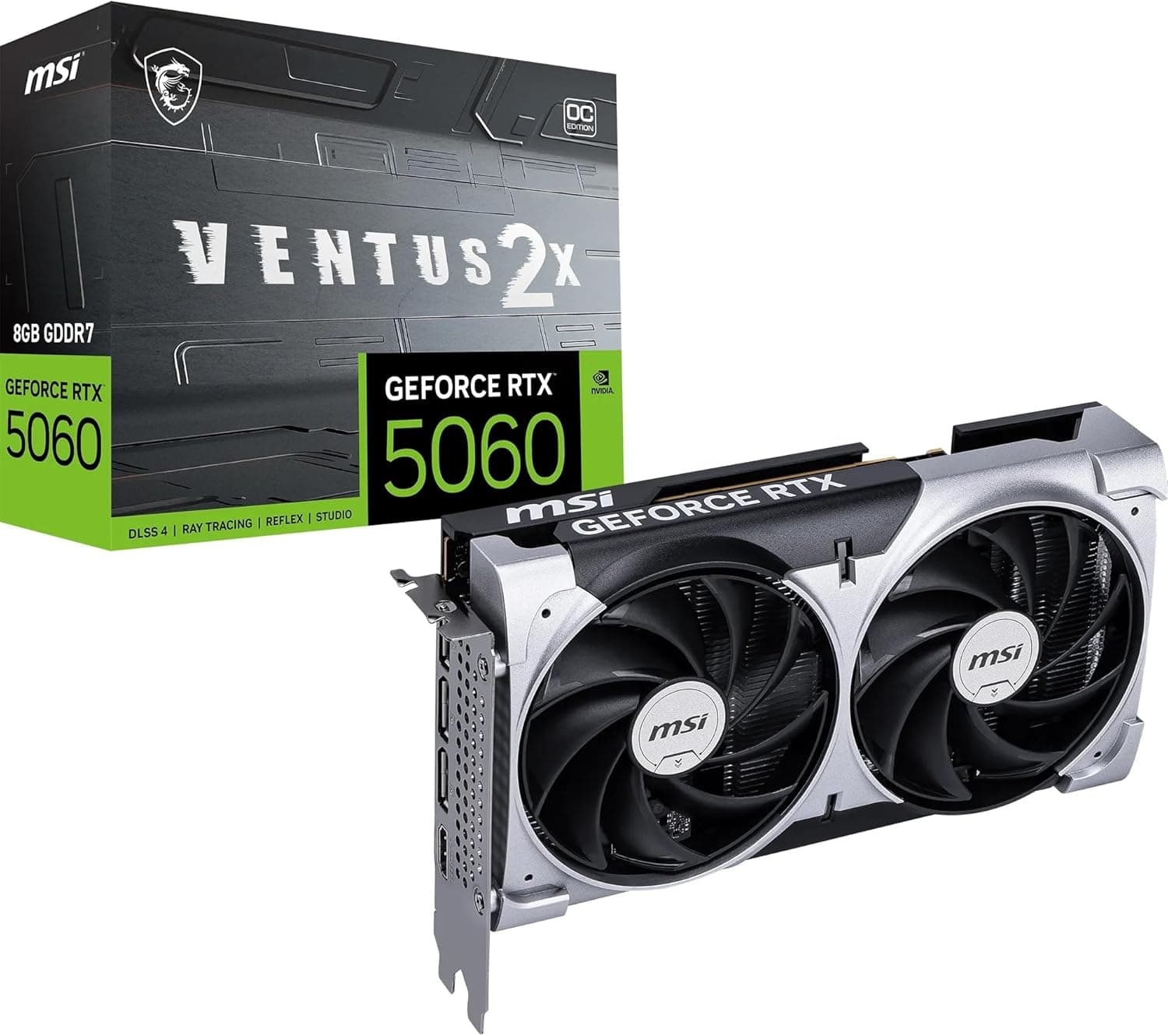 MSI GeForce RTX 5060 Ventus 2X OC 8GB Graphics Card
