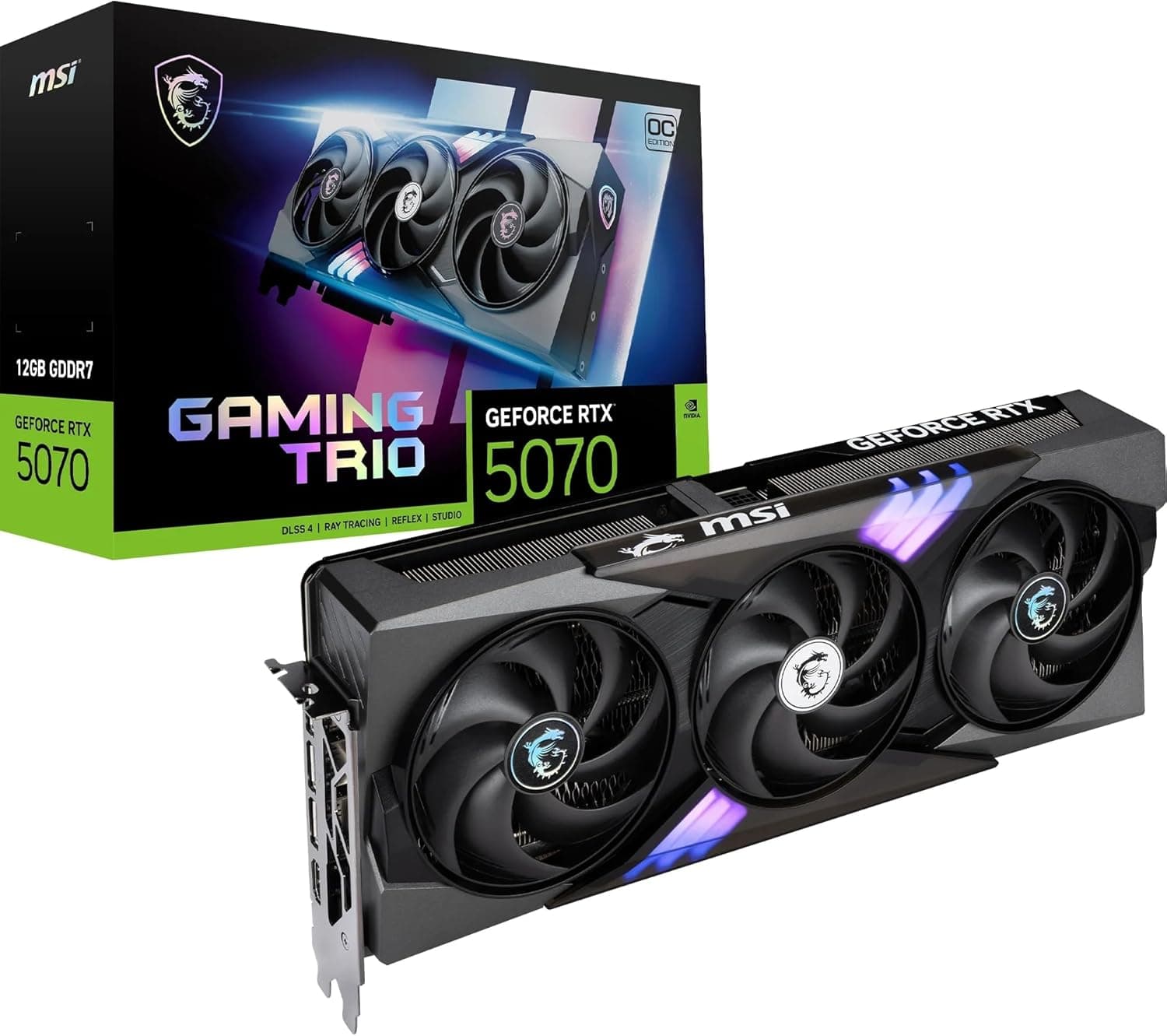 MSI GeForce RTX 5070 Gaming Trio OC 12GB Graphics Card
