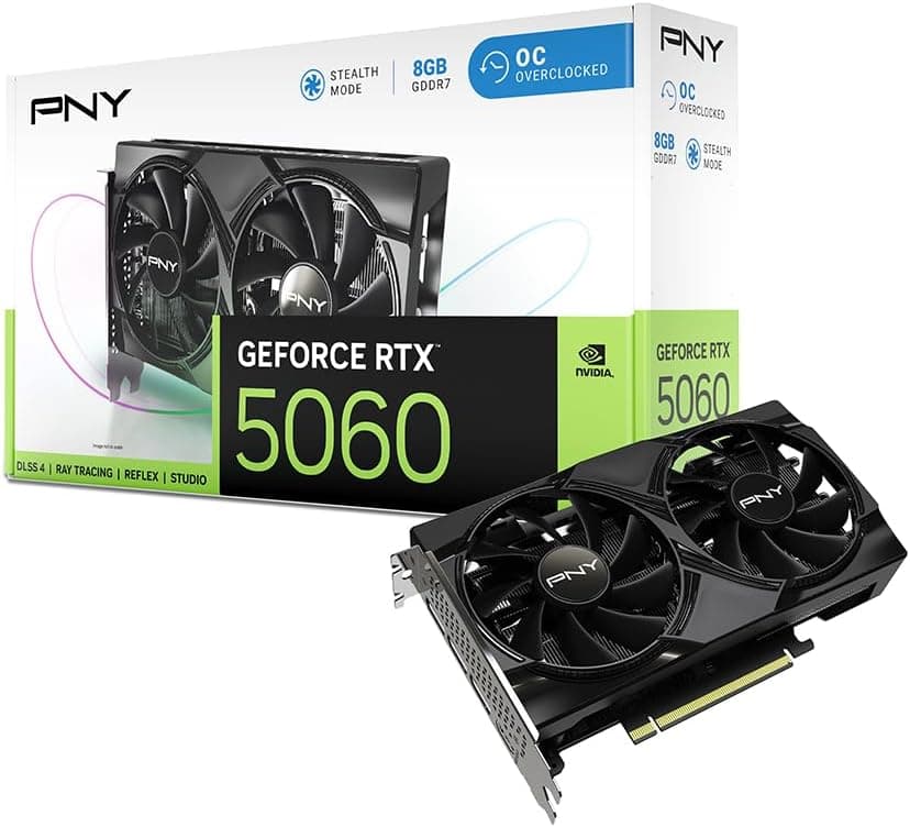 PNY GeForce RTX 5060 8GB OC Graphics Card