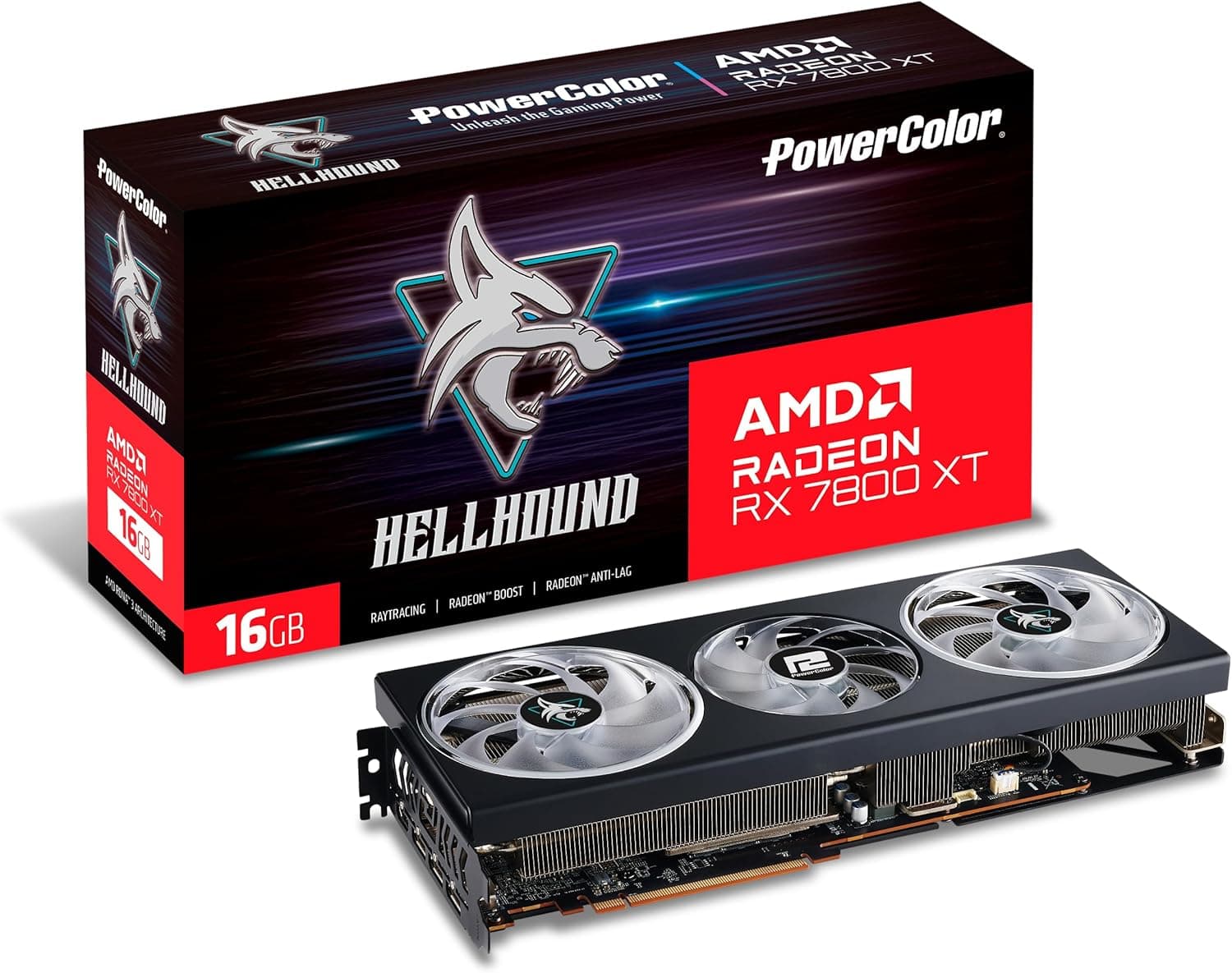 PowerColor Hellhound AMD Radeon RX 7800 XT 16GB Graphics Card