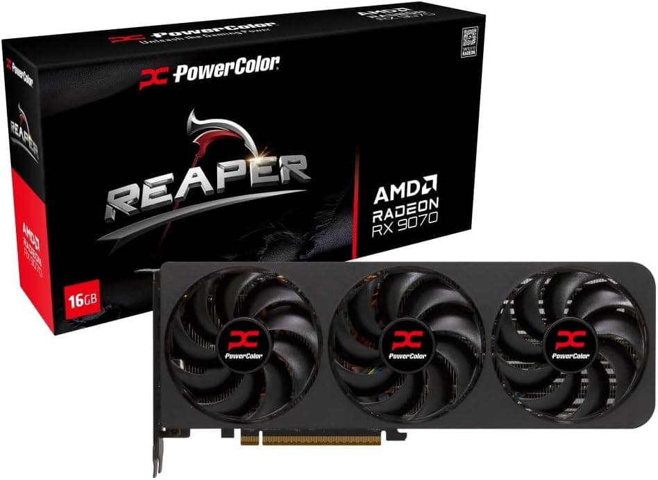 PowerColor Reaper AMD Radeon RX 9070 16GB Graphics Card