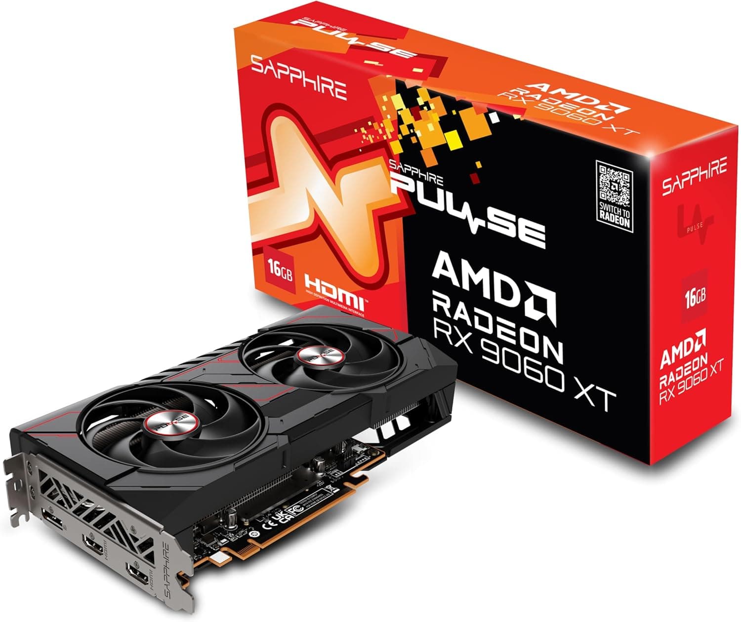 Sapphire Pulse AMD Radeon RX 9060 XT 16GB Graphics Card