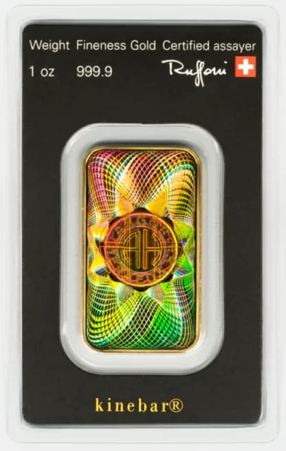 1 oz Gold Bar | Argor Heraeus | Kinebar