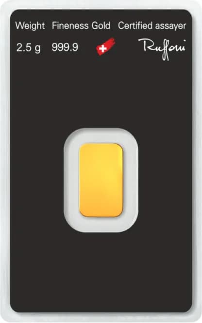 2.5g Gold Bar | Argor Heraeus