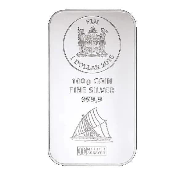 100g Fiji Coin Bar | Silver | Argor-Heraeus