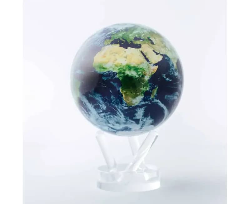 4.5 Inch Self Moving Globe Satellite View and Cloud Cover