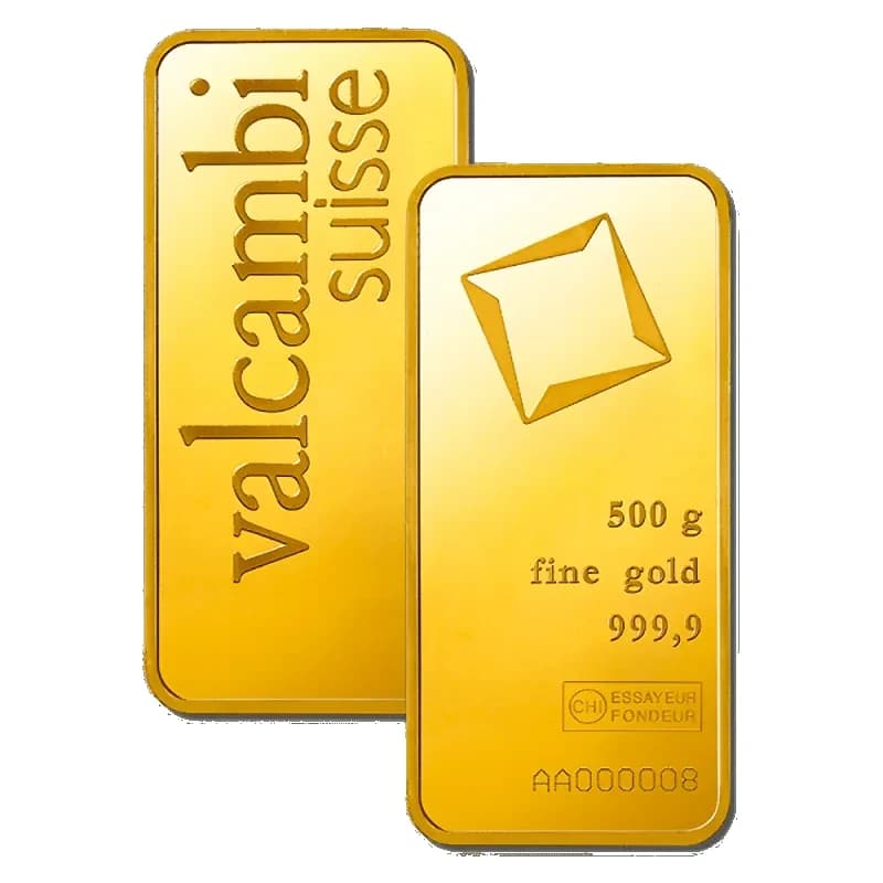 500g Gold Bar | Valcambi