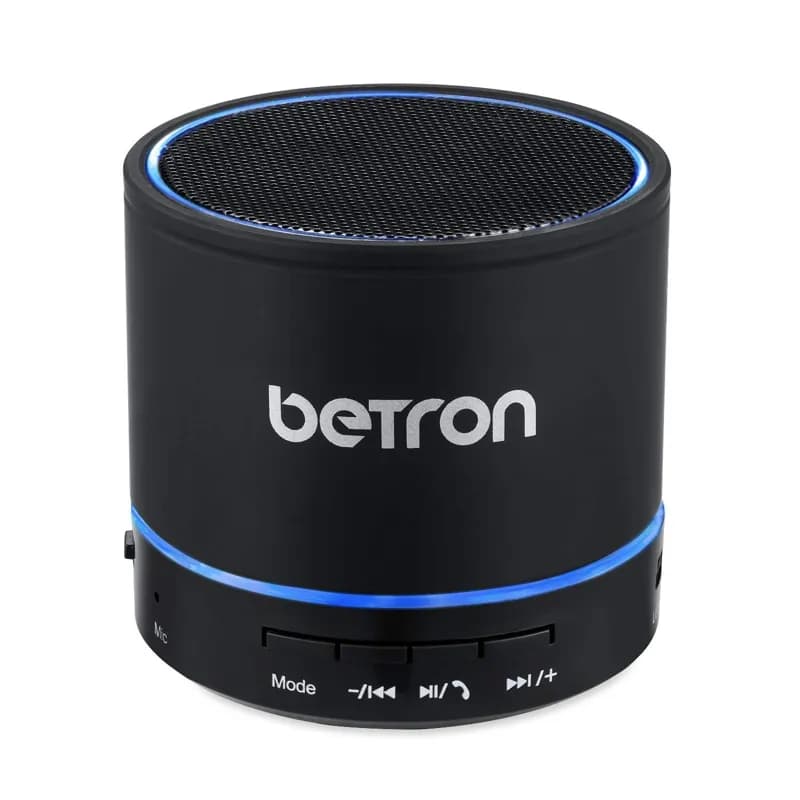 BETRON WIRELESS PORTABLE TRAVEL BLUETOOTH SPEAKER BLACK