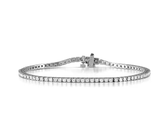 Diamond Tennis Bracelet Chloe 2.00ct Premium Claw Set 18K White Gold