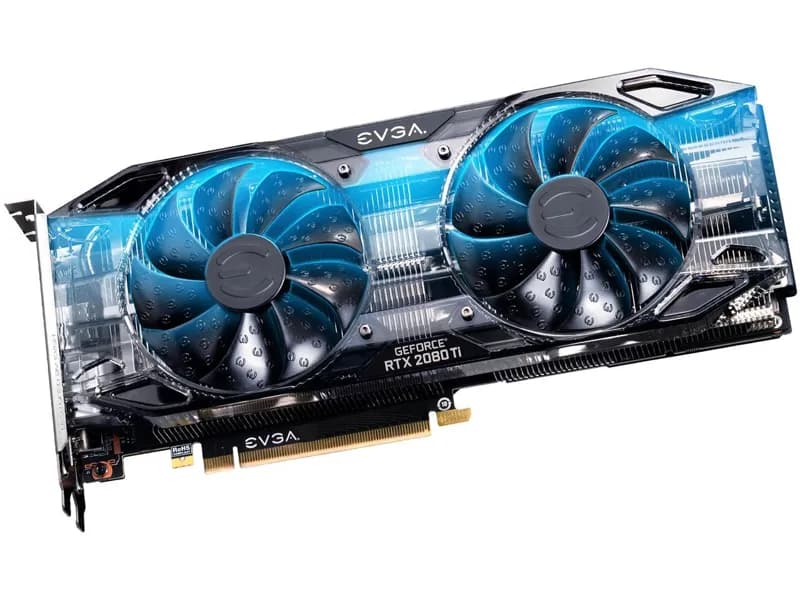 EVGA GeForce RTX 2080 Ti 11GB GDDR6 PCI Express 3.0 SLI Support BLACK EDITION GAMING Video Card, Dual HDB Fans & RGB LED 11G-P4-2281-KR