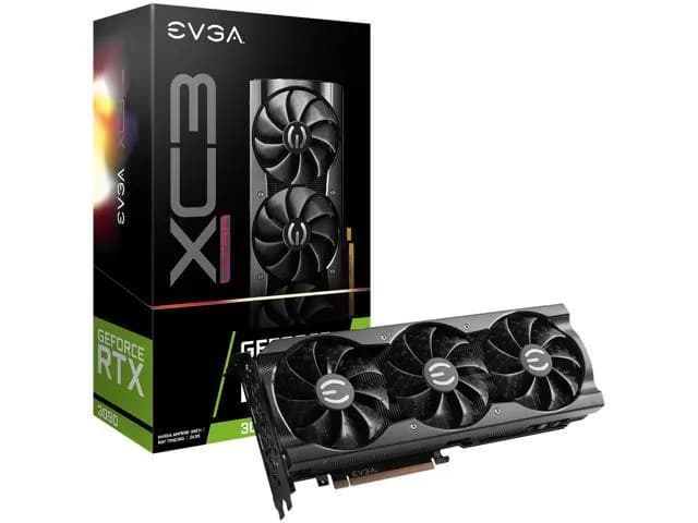 EVGA GeForce RTX 3090 XC3 ULTRA GAMING, 24G-P5-3975-KR, 24GB GDDR6X, iCX3 Cooling, ARGB LED, Metal Backplate