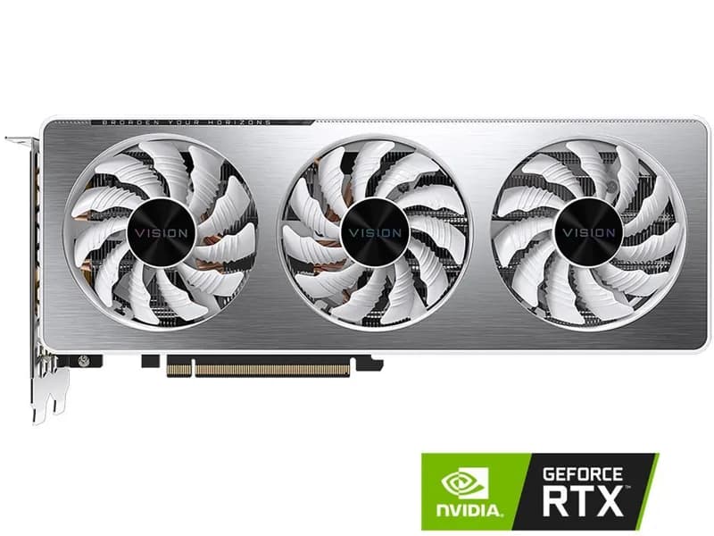 GIGABYTE Vision GeForce RTX 3060 Ti 8GB GDDR6 PCI Express 4.0 x16 ATX Video Card GV-N306TVISION OC-8GD (REV 2.0)