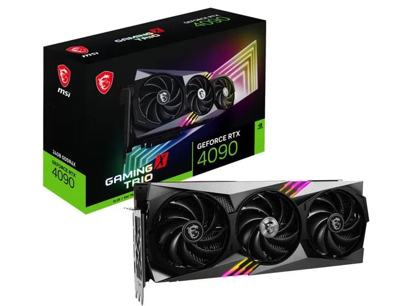 MSI Gaming (MSI) GeForce RTX 4090 24GB GDDR6X PCI Express 4.0 Video Card RTX 4090 GAMING X TRIO 24G