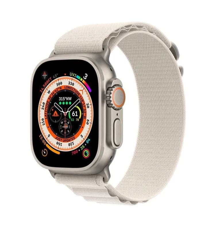 Watch Ultra GPS Cellular, 49mm Titanium Case with Starlight Alpine Loop - Large