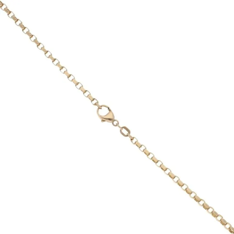 9ct Yellow Gold Belcher Chain 18″