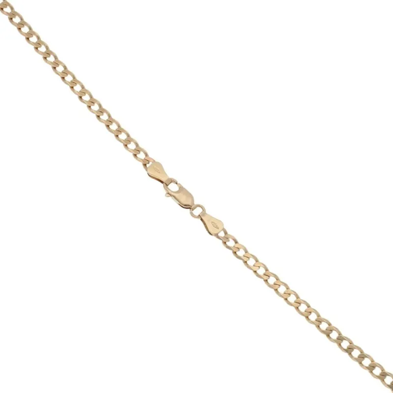 9ct Yellow Gold Curb Chain 18″